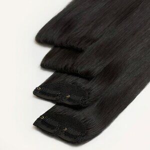 12" Jet Black Scalp Hair Fill-Ins (30g)